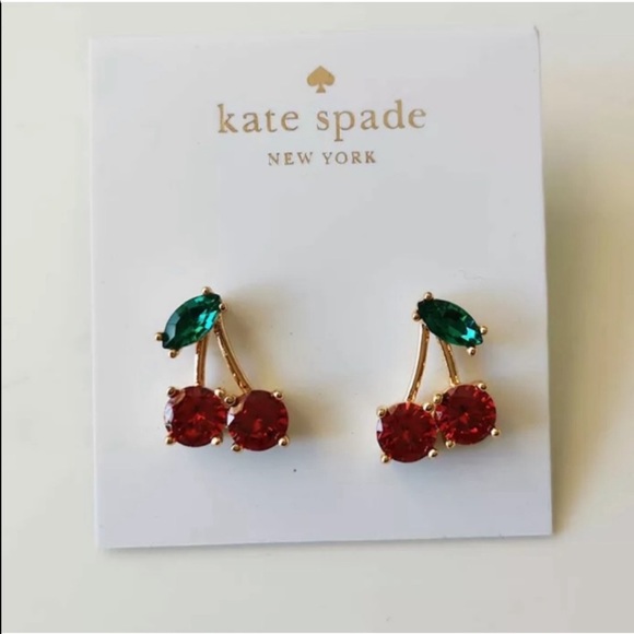 Kate spade cherry stud earrings